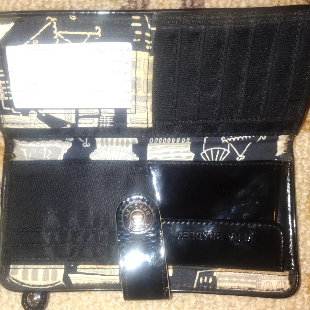 Vera Bradley Black Quilted wallet - Picture 8 of 10